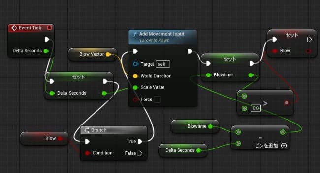 UE5の吹き飛ばし処理